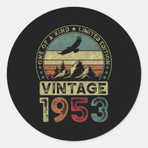 1953 71.71 RUNDER AUFKLEBER