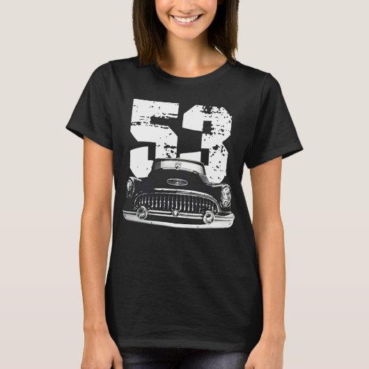 1953 Buick Special Front Grill View Silhouette  T-Shirt (Vorderseite)