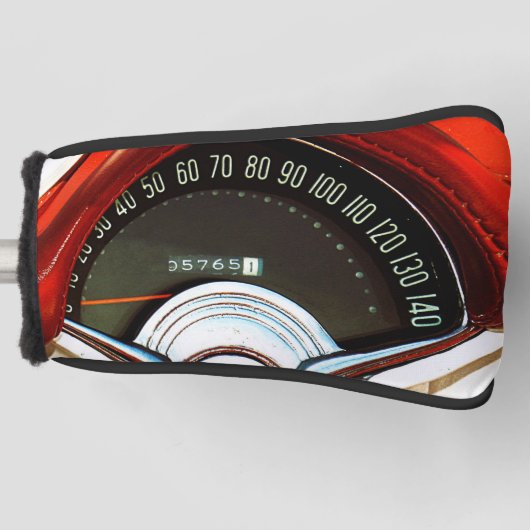 1953 Classic Sports Car Speedometer Golf Headcover (Vorderseite)