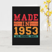 1953 Geburtstag Vintages Sprichwort Karte (Gelbe Blume)