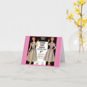 1953 Gimbels Subway Store Kleidung und Karte (Gelbe Blume)