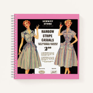 1953 Gimbels Subway Store Kleidung und Notizblock