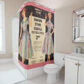 1953 Kleidung im Gimbels Subway Store Duschvorhang (Beispiel)