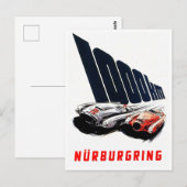 1953 Nurburgring 1000 km Vintager Rennsport Postkarte (Vorne/Hinten)