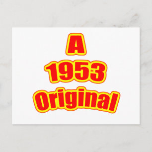 1953 Original Red Postkarte