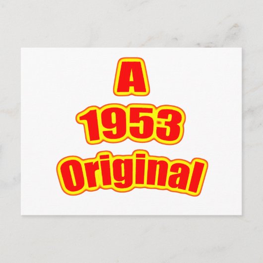 1953 Original Red Postkarte (Vorderseite)