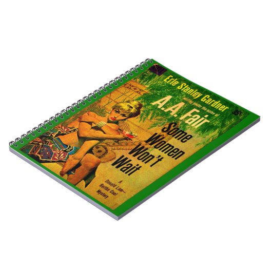 1953 Pulp-Roman "Einige Frauen warten nicht" Notizblock (Linke Seite)