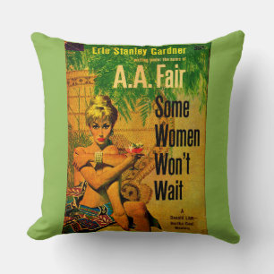 1953 Pulp-Roman Titelbild Einige Frauen warten nic Kissen