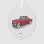 1953 rote Autokrarosserie Ornament (Vorderseite)