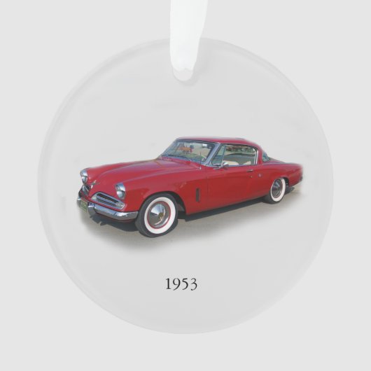 1953 rote Autokrarosserie Ornament (Vorderseite)