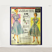 1953 Verkauf und Verkauf von Kleidung im Gimbels S Wandteppich (Vorderseite)