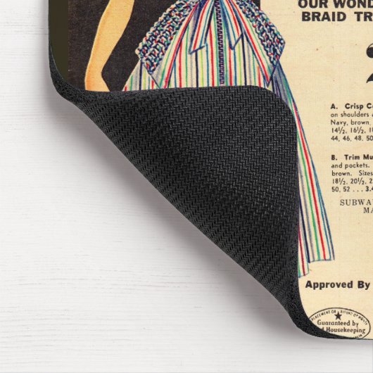 1953 Verkauf von Kleidern im Gimbels Subway Store Mousepad (Ecke)
