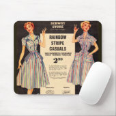 1953 Verkauf von Kleidern im Gimbels Subway Store Mousepad (Mit Mouse)