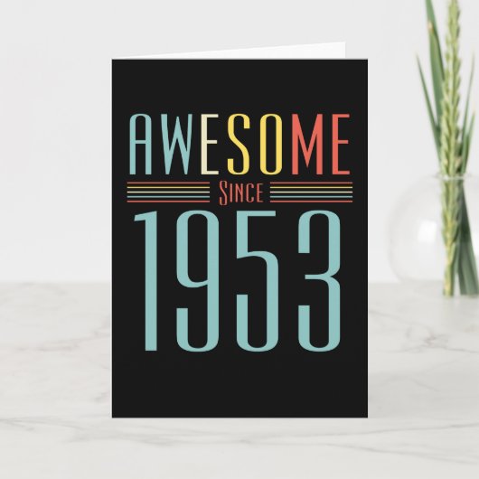 1953 Vintager Geburtstag Karte (Vorderseite)