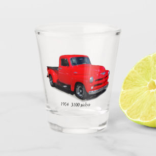 1954 3100 rote Lieferwagen Schnapsglas