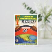 1954 Carrera Panamericana Vintager Rennsport Postkarte (Stehend Vorderseite)