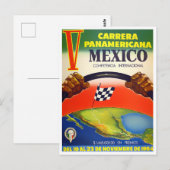 1954 Carrera Panamericana Vintager Rennsport Postkarte (Vorne/Hinten)