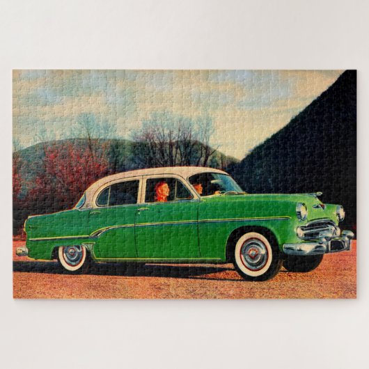 1954 Dodge Royal V8 in grün Puzzle (Horizontal)