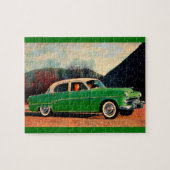 1954 Dodge Royal V8 in grün Puzzle (Horizontal)