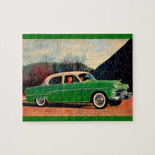 1954 Dodge Royal V8 in grün Puzzle (Horizontal)