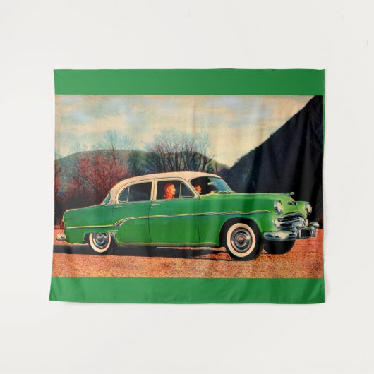 1954 Dodge Royal V8 in grün Wandteppich (Vorderseite (Horizontal))