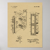 1954 Doppelkamera Patent Art Zeichnend Druck Poster (Vorne)