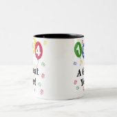 1954 ein großes Jahr-Geburtstag Zweifarbige Tasse (Mittel)