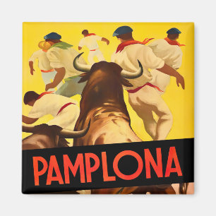 1954 Feria de Pamplona Vintage-Reise Magnet
