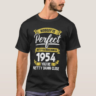 1954 Geburtstag Vintages gestörtes Design T-Shirt