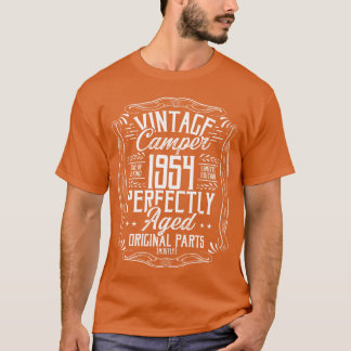 1954 Geburtstagsidee Camper Scout Camping 1954 ret T-Shirt