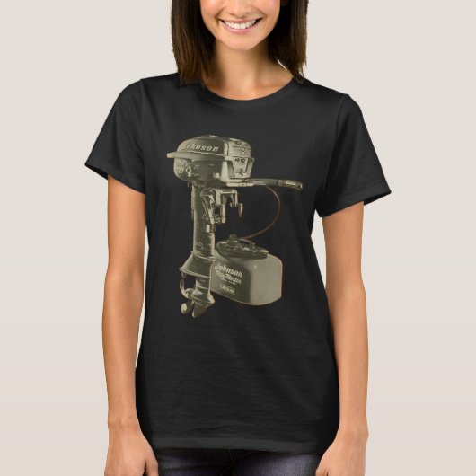 1954 Johnson Meile Master 10 Pferd T-Shirt (Vorderseite)