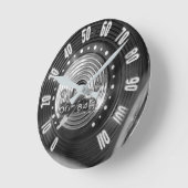 1954 Oldtimer-Geschwindigkeitsmesser in Monochrom Runde Wanduhr (Winkel)