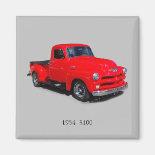 1954 roter 3100-Lieferwagen-Magnet Magnet