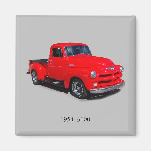 1954 roter 3100-Lieferwagen-Magnet Magnet (Vorne)