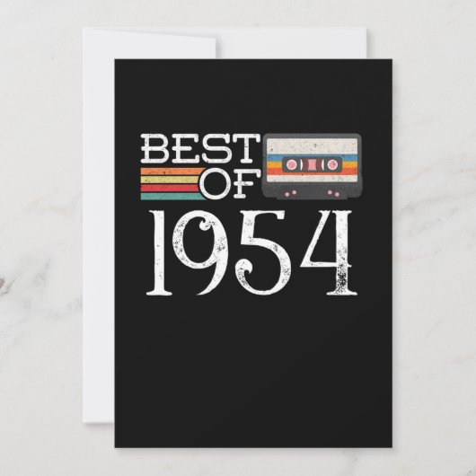 1954 Vintag 66. Geburtstagsgeschenk Einladung (Vorderseite)