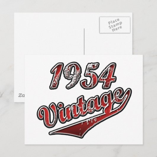 1954 Vintag Postkarte (Vorne/Hinten)