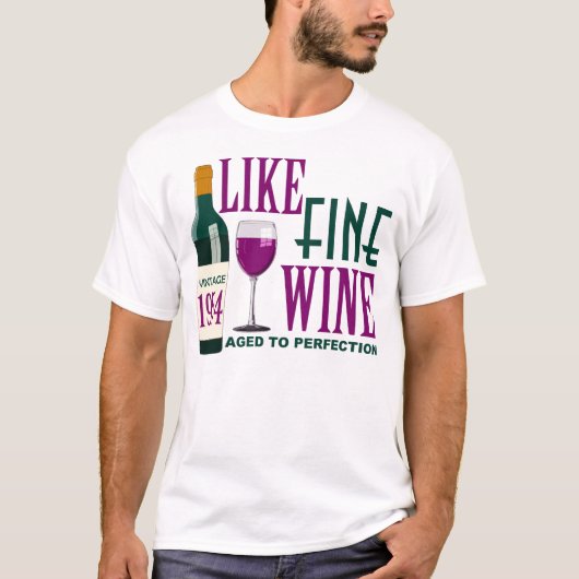 1954 WIE der feine WEIN gealtert zur PERFEKTION T-Shirt (Vorderseite)