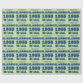 1955 60. Geburtstag CLASSIC MODEL Green J60 Geschenkpapier (Flach)