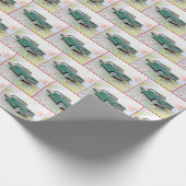 1955 Auto auf dem Fahrplan Geschenkpapier (Ecke)