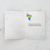 1955 Auto auf einem Fahrplan für BIrthday Karte (Innenseite)