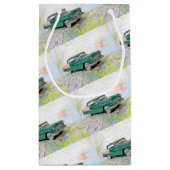 1955 Auto auf einem Fahrplan Kleine Geschenktüte (Rückseite)