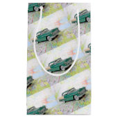 1955 Auto auf einem Fahrplan Kleine Geschenktüte (Vorderseite)