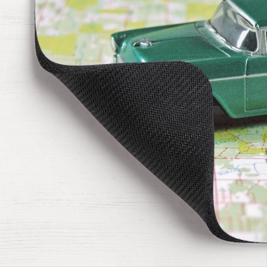 1955 Auto auf einem Fahrplan Mousepad (Ecke)