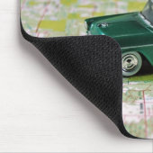 1955 Auto auf einem Fahrplan Mousepad (Ecke)