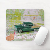 1955 Auto auf einem Fahrplan Mousepad (Mit Mouse)