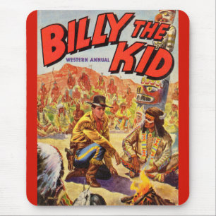 1955 Billy the Kid Western Annual cover Mousepad