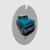 1955 Blau-Weiß-Klassiker Autokrarosserie Ornament (Vorderseite)