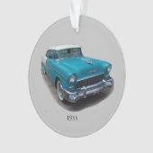 1955 Blau-Weiß-Klassiker Autokrarosserie Ornament (Vorderseite)