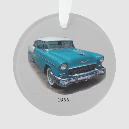 1955 Blau-Weiß-Klassiker Autokrarosserie Ornament (Vorderseite)