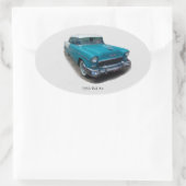 1955 Blue Bel Air Aufkleber (Tasche)